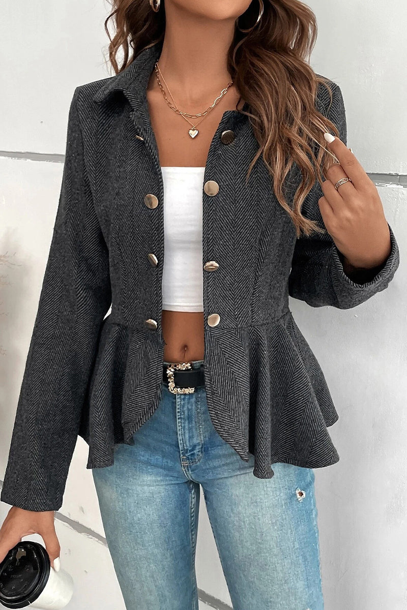 Prendas de abrigo con cuello vuelto, orillo liso y fibroso (3 colores)
