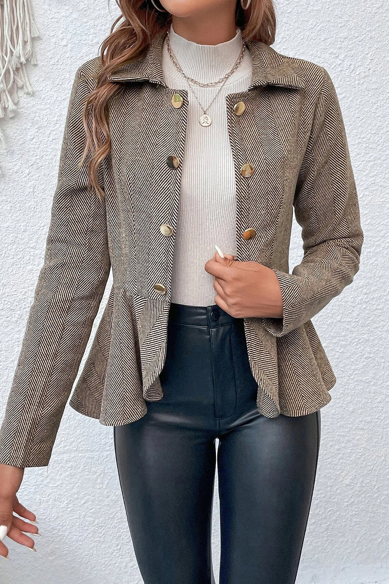 Prendas de abrigo con cuello vuelto, orillo liso y fibroso (3 colores)