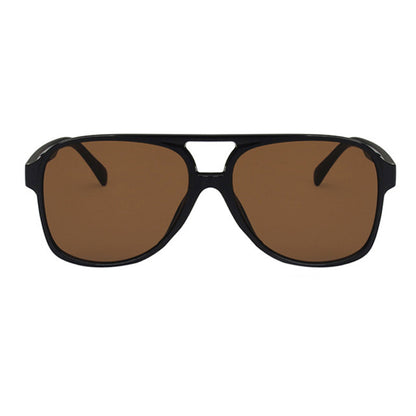 Gafas de sol informales de uso diario con diseño de patchwork liso
