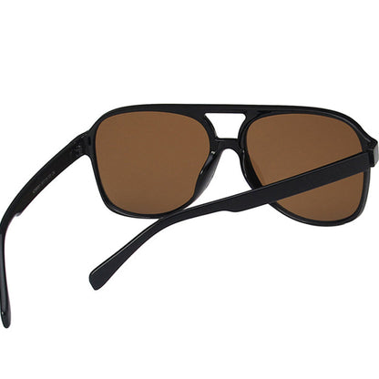 Gafas de sol informales de uso diario con diseño de patchwork liso