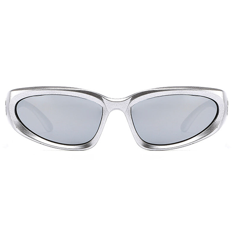 Gafas de sol informales de uso diario con diseño de patchwork liso