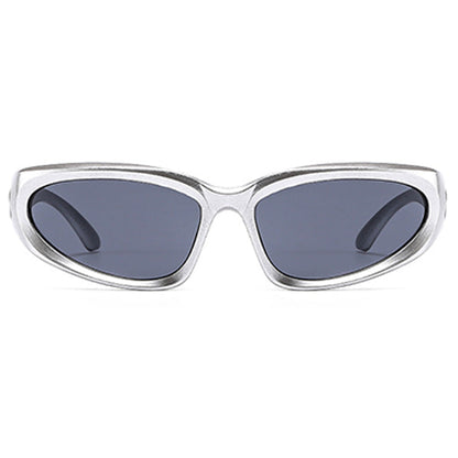 Gafas de sol informales de uso diario con diseño de patchwork liso