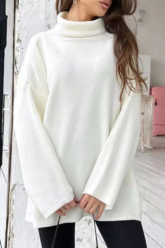 Tops de cuello alto lisos Simplicity