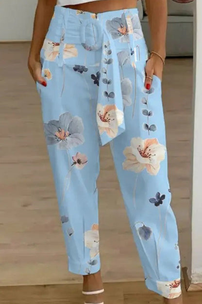 Pantalones Harlan de cintura media holgados con estampado de bolsillos y patchwork (10 colores)