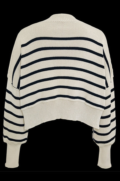 Suéteres casuales de cuello redondo con parches sólidos (15 colores)