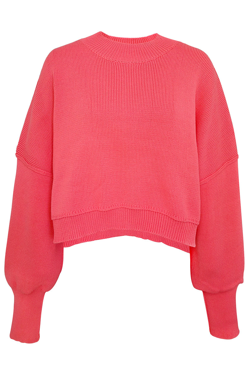 Suéteres casuales de cuello redondo con parches sólidos (15 colores)