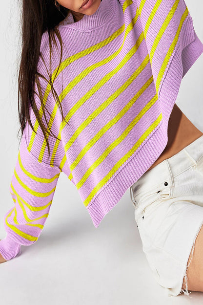 Suéteres casuales de cuello redondo con parches sólidos (15 colores)
