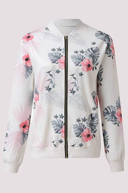 Prendas de abrigo informales con cuello redondo y diseño de patchwork floral (8 colores)