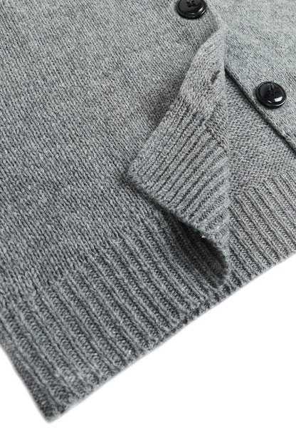 Cárdigan informal con botones lisos y cuello con capucha (8 colores)