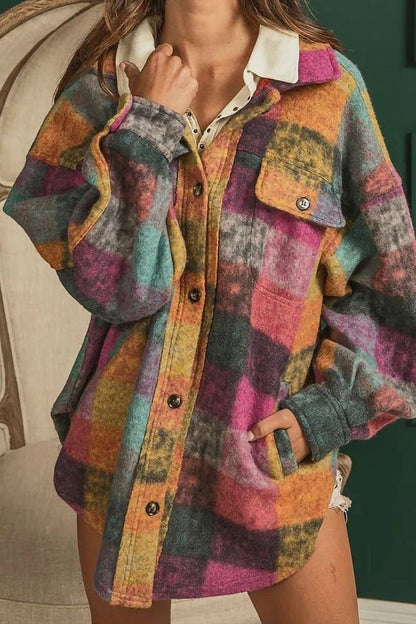 Tops sexys con cuello vuelto y contraste de bloques de colores