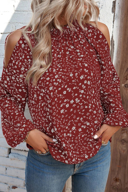 Tops de cuello redondo con patchwork y estampados dulces