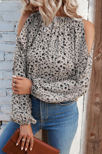 Tops de cuello redondo con patchwork y estampados dulces