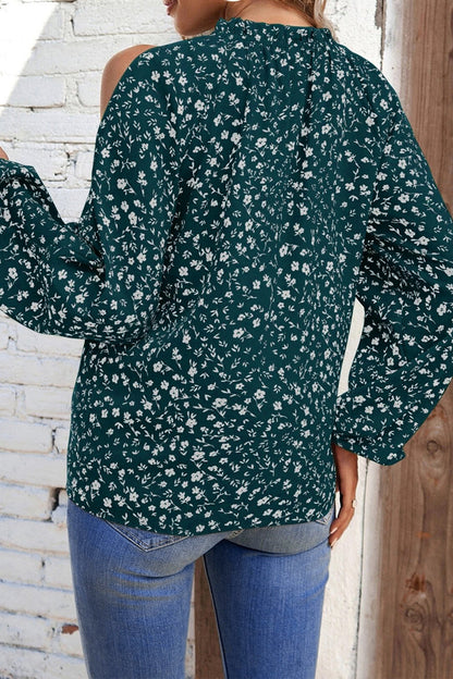 Tops de cuello redondo con patchwork y estampados dulces