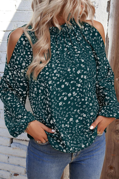 Tops de cuello redondo con patchwork y estampados dulces