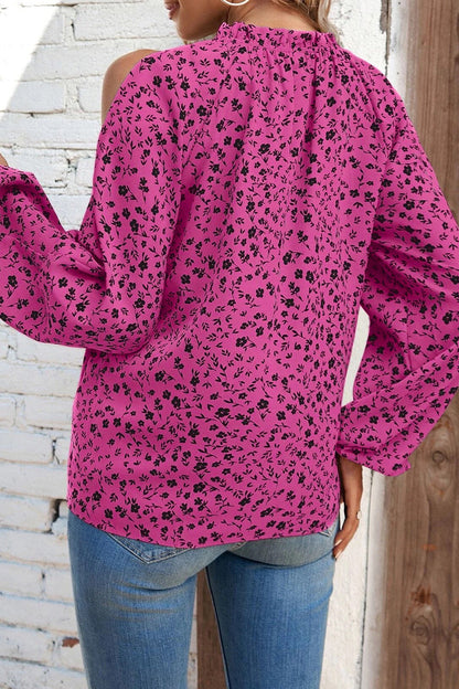 Tops de cuello redondo con patchwork y estampados dulces