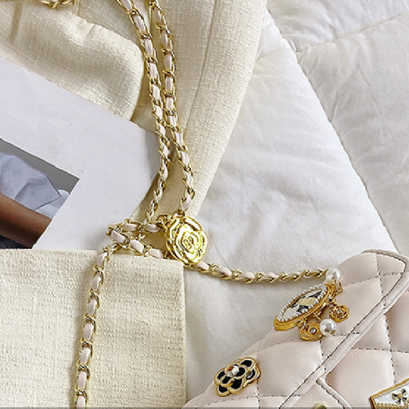 Bolsos casuales de cadena con patchwork para uso diario (5 colores)