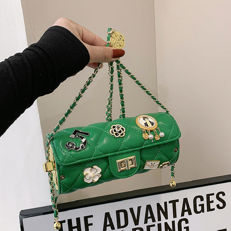 Bolsos casuales de cadena con patchwork para uso diario (5 colores)