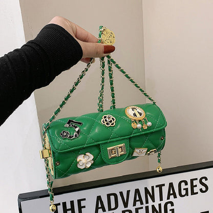 Bolsos casuales de cadena con patchwork para uso diario (5 colores)