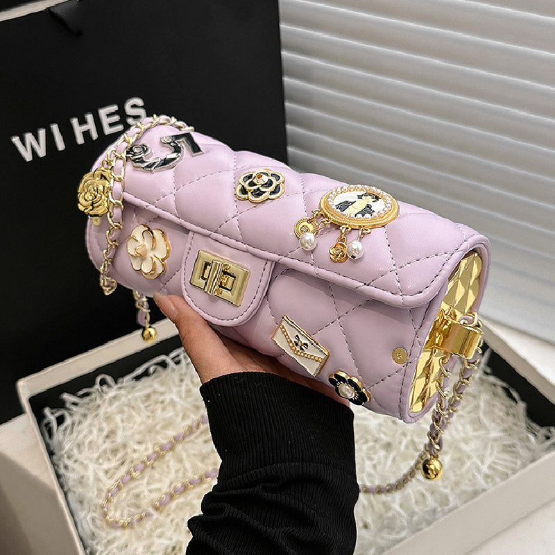 Bolsos casuales de cadena con patchwork para uso diario (5 colores)