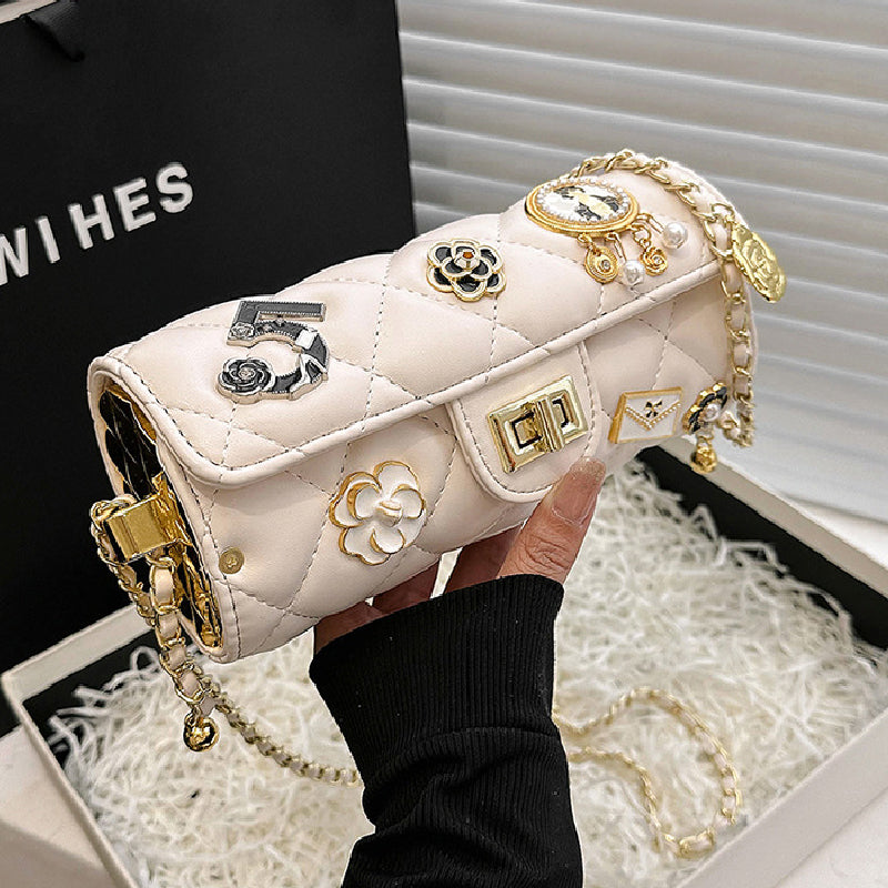 Bolsos casuales de cadena con patchwork para uso diario (5 colores)