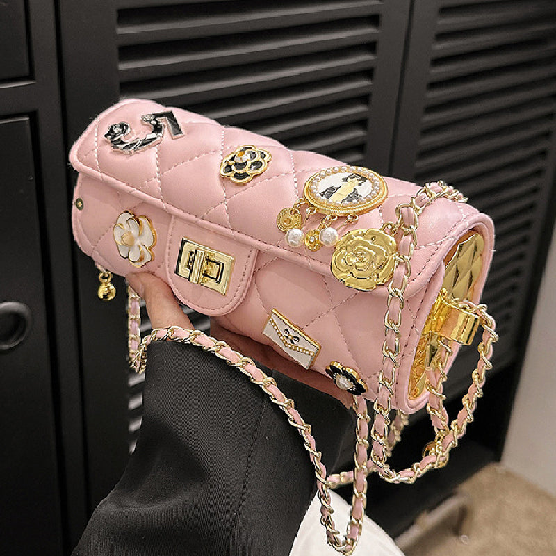 Bolsos casuales de cadena con patchwork para uso diario (5 colores)