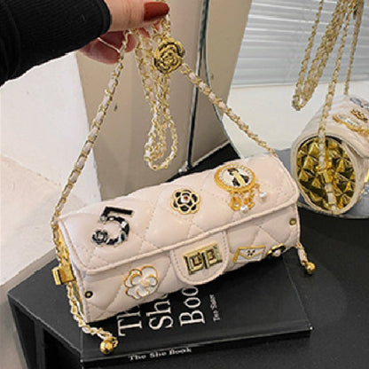 Bolsos casuales de cadena con patchwork para uso diario (5 colores)