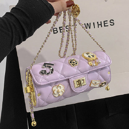 Bolsos casuales de cadena con patchwork para uso diario (5 colores)