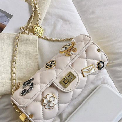 Bolsos casuales de cadena con patchwork para uso diario (5 colores)