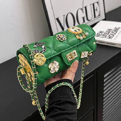 Bolsos casuales de cadena con patchwork para uso diario (5 colores)