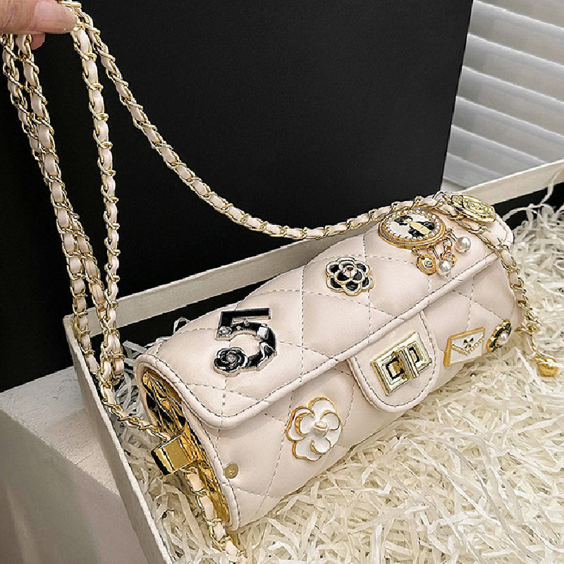 Bolsos casuales de cadena con patchwork para uso diario (5 colores)