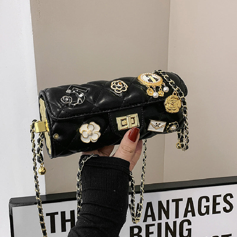 Bolsos casuales de cadena con patchwork para uso diario (5 colores)