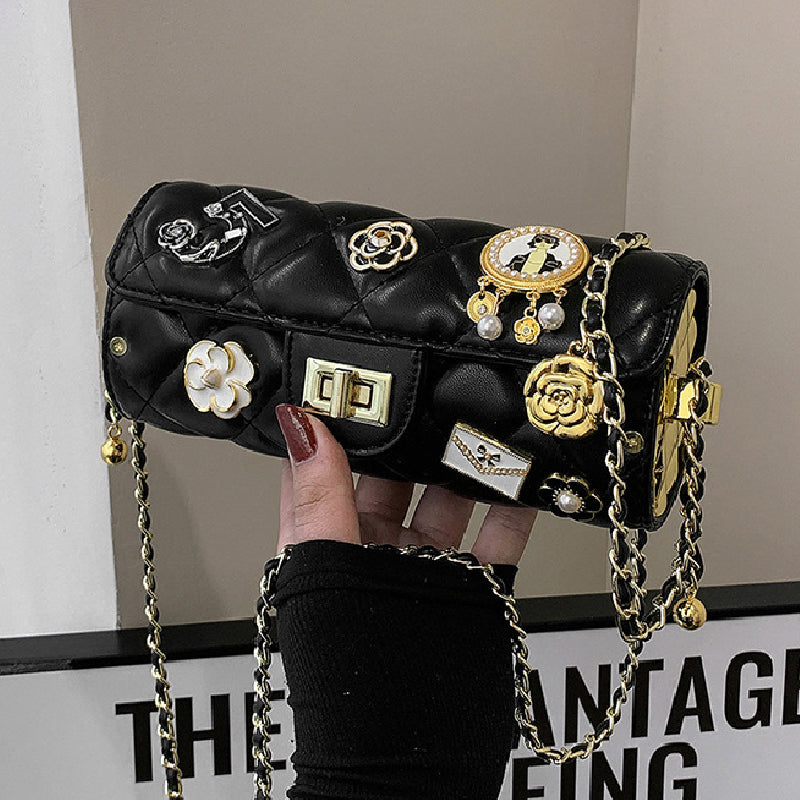 Bolsos casuales de cadena con patchwork para uso diario (5 colores)