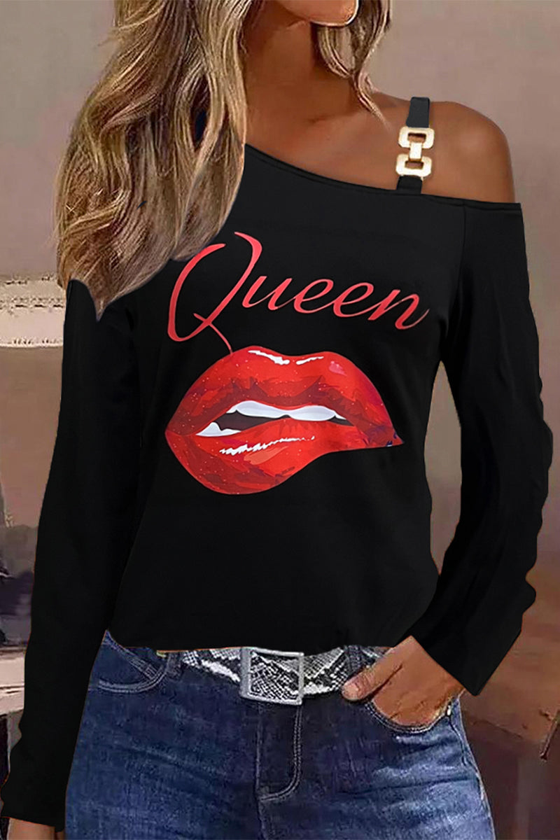 Tops sexys con cuello oblicuo y patchwork en bloques de colores