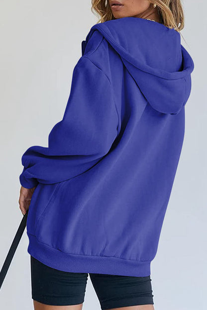 Ropa deportiva informal con capucha y bolsillos sólidos (12 colores)