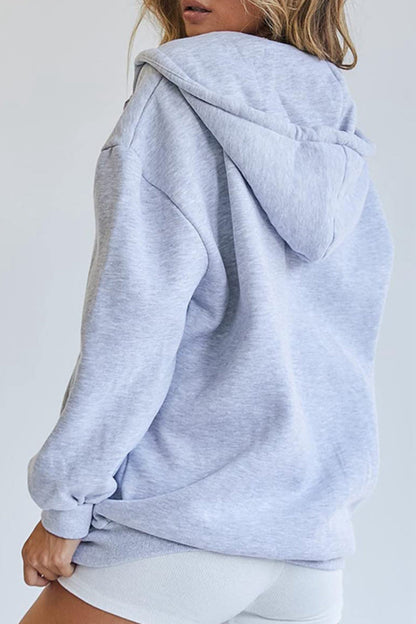 Ropa deportiva informal con capucha y bolsillos sólidos (12 colores)