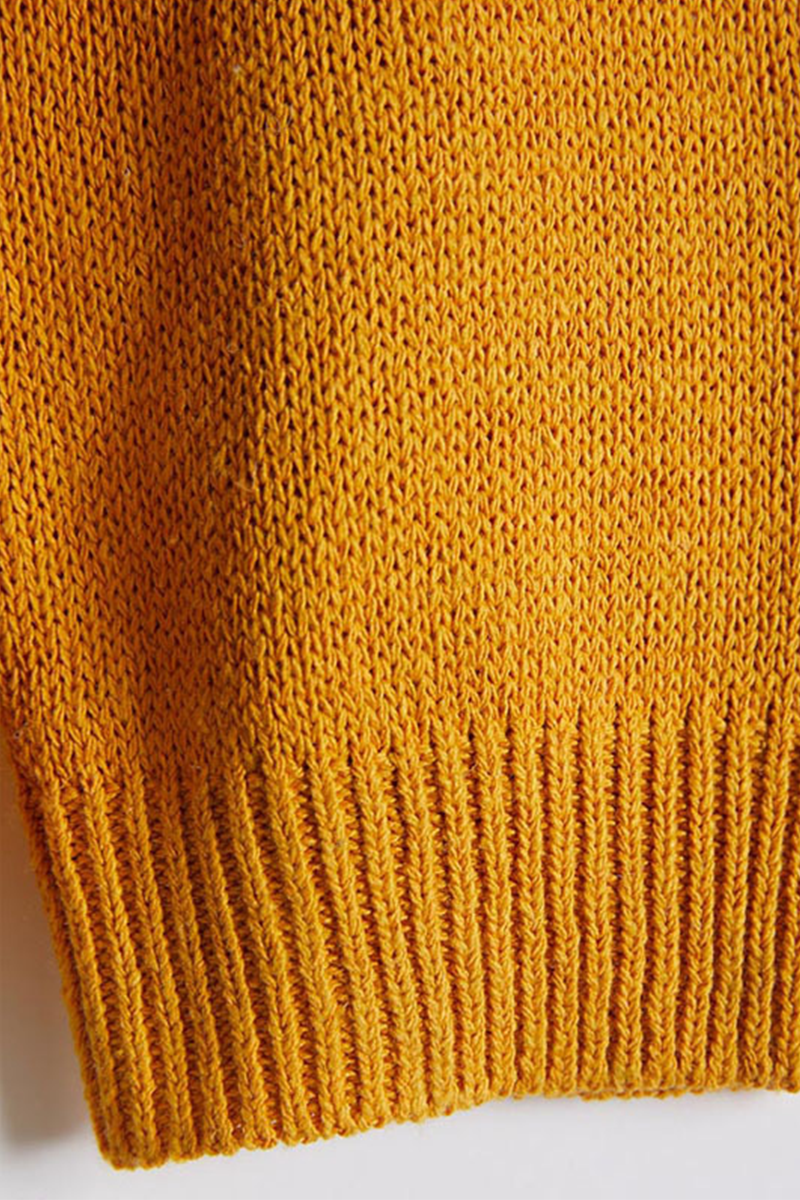 Cárdigan informal con cuello patchwork y bloques de color