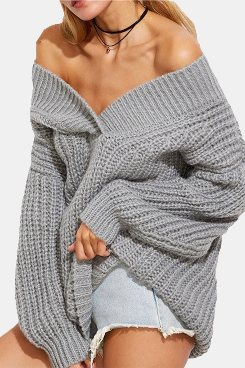 Tops sexis casuales de patchwork liso con cuello en V