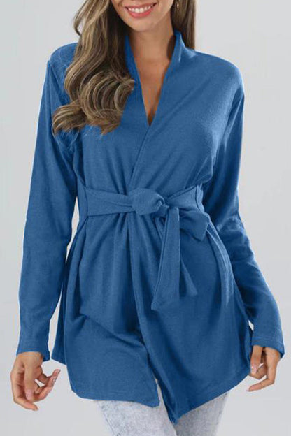 Blusas de cuello en V con banda elástica lisa Street Simplicity (5 colores)