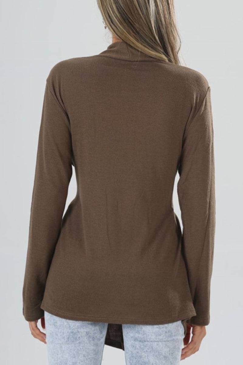 Blusas de cuello en V con banda elástica lisa Street Simplicity (5 colores)