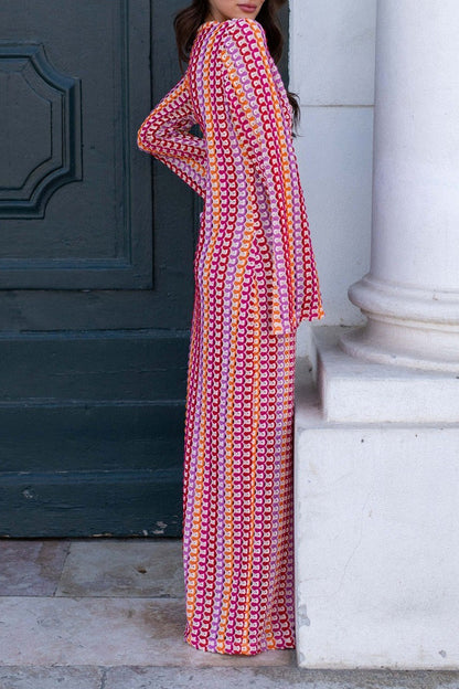 Vestidos sexis de vacaciones con escote en V, falda de un solo paso y bloques de colores contrastantes (4 colores)