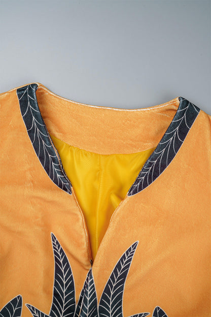 Prendas de abrigo informales con cuello tipo cárdigan y estampado