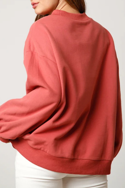 Tops casuales de cuello redondo con lentejuelas sólidas