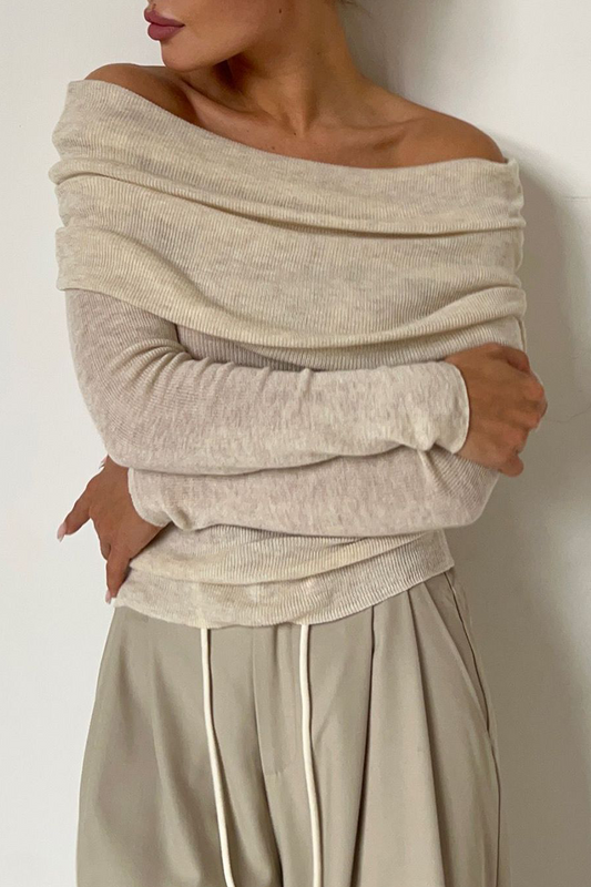 Tops sexys sólidos con hombros descubiertos (5 colores)