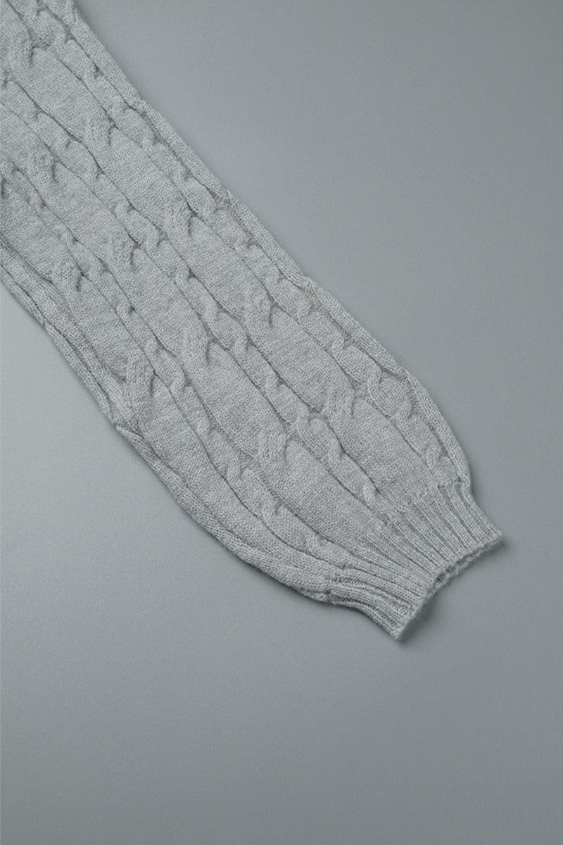 Suéteres casuales de cuello alto con parches huecos y sólidos (7 colores)