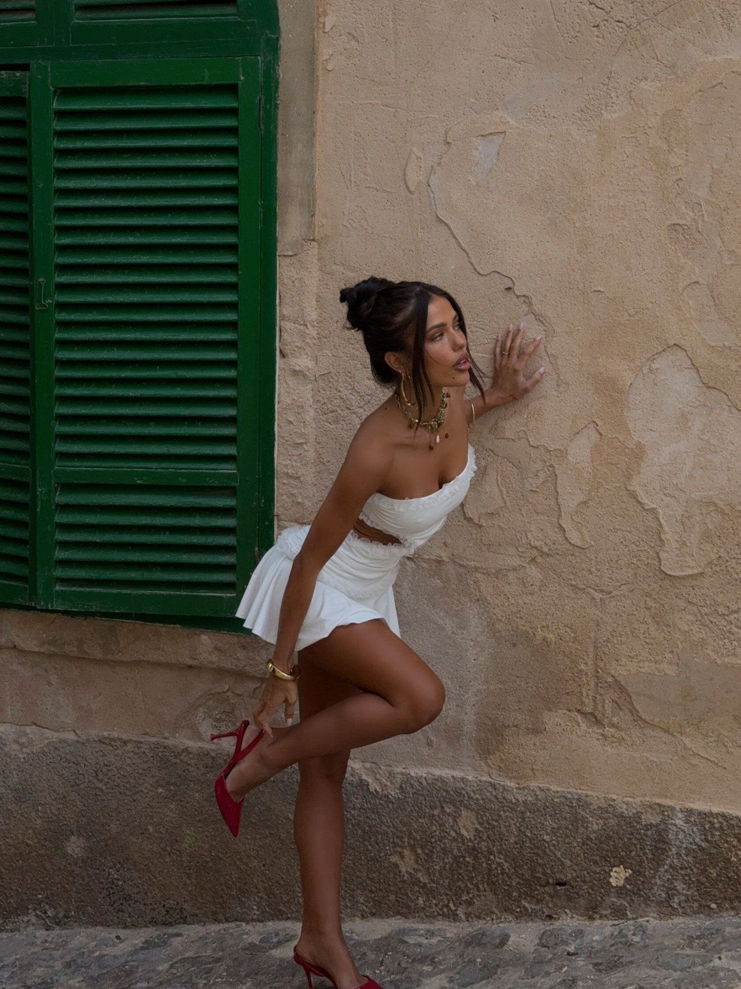 Liu Mini Dress Ivory
