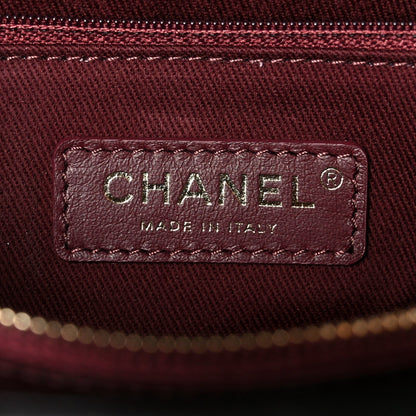 Caviar Quilted Small Coco Handle Flap Black
