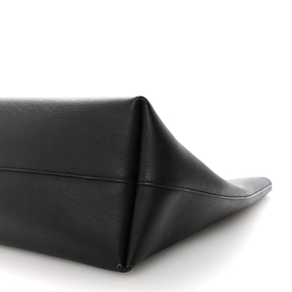 Calfskin Large Shopping Tote Black