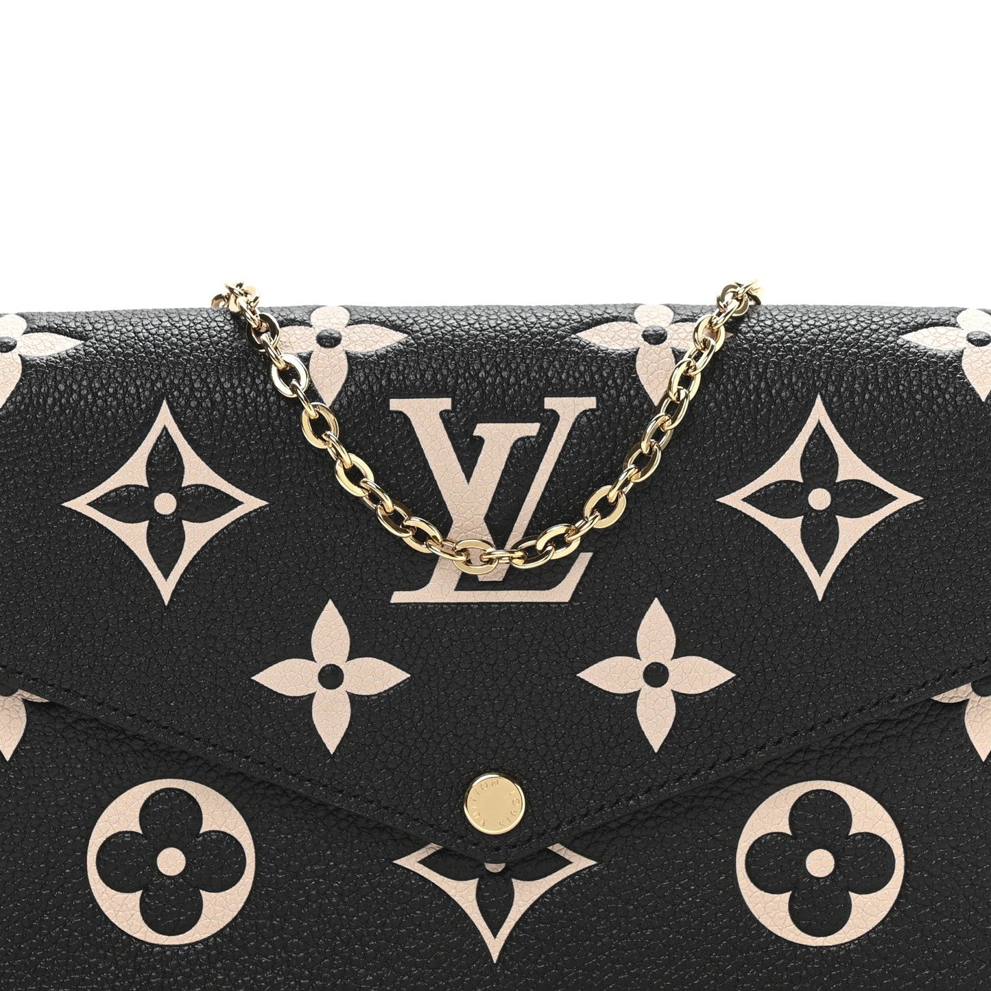 Empreinte Monogram Giant Felicie Pochette Black Beige