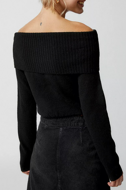 Sexy Solid Backless Off the Shoulder Sweaters (5 Colors)
