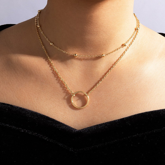 Simplicity Geometric Patchwork Necklaces